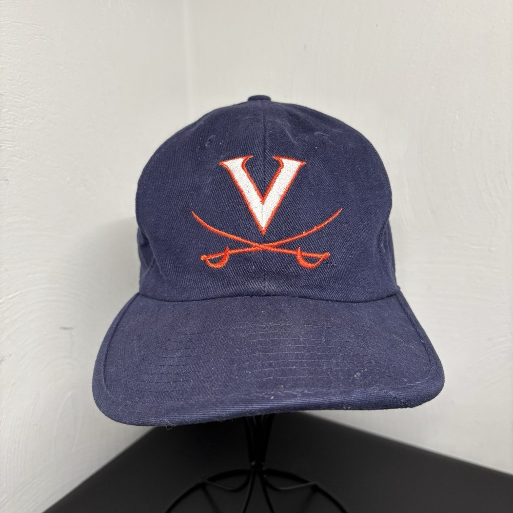 University of Virginia Hat Double Hatter Reversible Blue‎ White UVA Football Cap